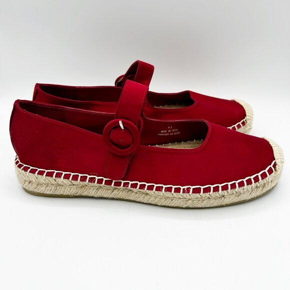 Jeffrey Campbell Ariel Mary Jane Esapdrille Flats Size 8.5 Women's - Picture 4 of 5